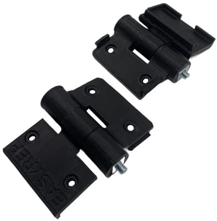 EASYREP 2 Pack Metal Bolt Toughened Door Hinges for Keter Store It Out Storage Box Parts SH1 SH2 SH3