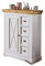 Woodroom Kommode Oslo, Kiefer massiv weiß gewachst Sideboard, Schrank