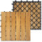 SUBTLETY 4m² Acacia Piastrelle per Terrazze da Giardino 44 Pezzi Mattonelle per Patio 30x30cm Piastrella con Incastro Sistema e Drenaggio Griglia Pavimentazione per Esterni Laghetti (Type A)