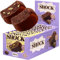 FitnesSHOCK Protein Brownie Snack Mixbox ohne Zucker, Kekse mit 15% Eiweiß, Dunkle Schokolade, sättigende Ballaststoffe, low carb, weiche Konsistenz, 10 Stück х 50g - Schoko und Banane