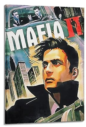 VZRSQZK Game Mafia II Poster, dekoratives Gemälde, Leinwand, Wandposter und Kunstdruck, modernes Familienschlafzimmer-Dekor-Poster, 20 x 30 cm