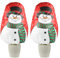 COCHIE 2 Stück 70g/m² Frostschutz Überwinterungszelt Winterschutz für Kübelpflanzen Pflanzen, 80×100cm Schneemann Dekorativ Abdeckvlies Pflanzen Winterschutz Draußen mit Kordelzug