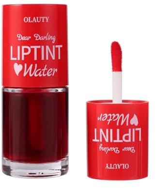 TITIMORE Cherry Lip Tint Stain Vivid Color Lip Stain Multi-use Lip and Cheek Tint Long Lasting Waterproof Korean Lip Gloss Moisturizing Mini Liquid Lipstick Non-Stick Cup Lip Makeup(#2)