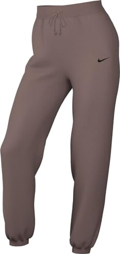 Nike Damen Full Length Pant W NSW Phnx FLC Hr Os Pant, Smokey Mauve/Black, DQ5887-208, XL
