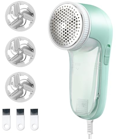 Lint Remover,Electric Lint Remover Fabric Shaver with 3 Extra Blades, USB Rechargeable Bobble Remover for Clothes Debobbler Clothes Shaver Sweater Shaver Lint Defuzzer Fluff Remover for Clothes Carpet