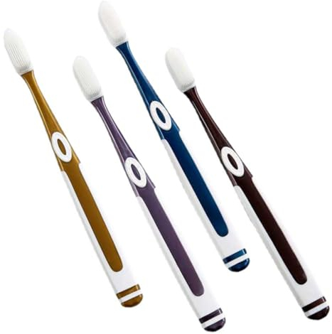 SEWOART Silikonzahnbürsten Für Erwachsene Mit Nano-borsten Für Männer Glatte Oberfläche Kein Grat Sicher Und Langlebig Effektives Plaque Und Zahnstein-entfernung Für Alltagsgebrauch Und