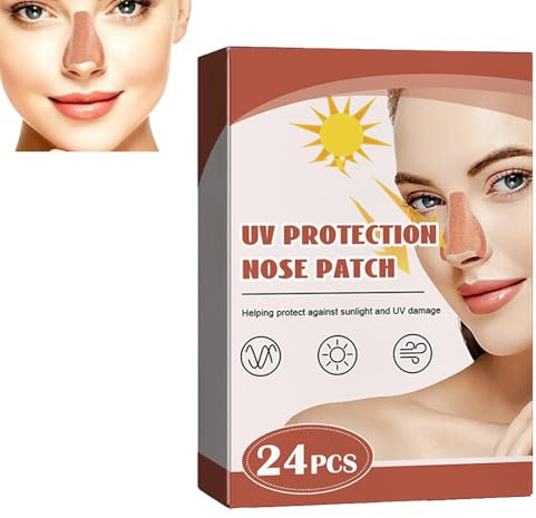Protection Solaire du Nez,Protection Solaire pour la Peau du Nez,Patch Nasal Protection Solaire,Autocollants de Protection Solaire Nez,Patch Anti-Uv Pour Le Nez,Bande Nasale de Protection Solaire