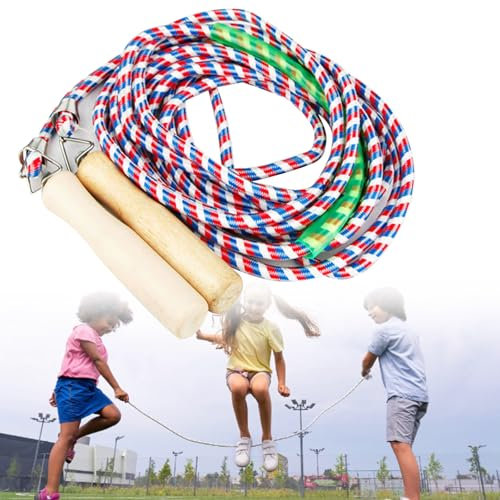 Corda per Saltare per Bambini, 5m Jump Rope per Multiplayer,Corda per Saltare Lunga, Corda per Saltare di Gruppo, Saltare i Bambini di Sport di Corda, per Bambini e Adulti