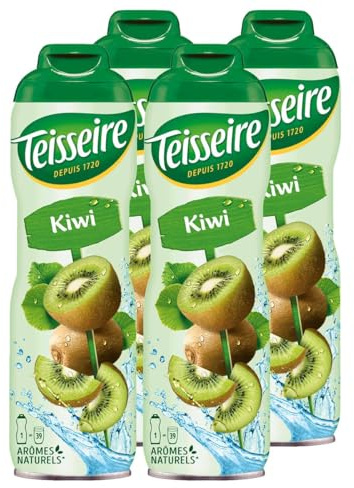 Teisseire Getränke-Sirup Kiwi 600ml - Sirup der genauso schmeckt wie die Frucht (4er Pack)