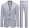Allthemen Costumes Hommes à Carreaux 2 pièces Slim Fit Business 2 Boutons Smoking Classique élégant Violet XXL