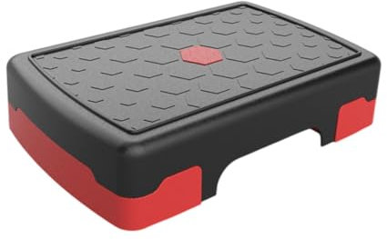 kowaku Aerobic-Stepper, Workout-Stepper, Übungs-Steppplattform, Balance Board für Cardio, Rot Schwarz