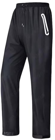 Generisch Regenhose Herren Fahrrad Überhose Wandern Fahrradhose Lang Zum Überziehen Regenkleidung Regenbekleidung Regenhosen Motorrad Überziehhose Radfahrerhose Regen Hose