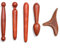 Massage Holz Set – 5 Stücke Triggerpunkt Drücker aus Holz, Dreieck-Massagegerät & Akupressur Massagestab, Punkt-Massagegerät zur Fuß, Rücken, Schulter, Entspannung & Schmerzlinderung