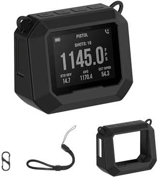 toergy Silikon-Schutzhülle für Garmin Xero C1 pro Kamera - Kratz- und stoßfeste & abwaschbare Hülle für kompakten Chronographen, komfortabler Touch, Schwarz