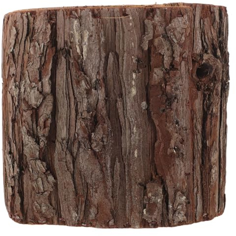 Artificial Wood Stump Coffee Tree Trunk Table Rustic Centrepiece | Realistic Design Lightweight to Transport, Polished Handpainted Finish, for Home Decor Props and Tea Lights