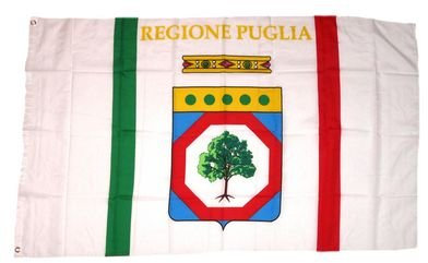 Flagge Fahne Italien - Apulien Puglia 90 x 150 cm FLAGGENMAE®