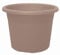 Geli Cylindro Thermo-Blumentopf, rund, aus Kunststoff, Taupe 40, 25 cm