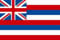 U24 Aufkleber Hawaii Flagge Fahne 8 x 5 cm Autoaufkleber Sticker