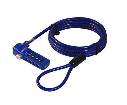 Sendt Notebook/Laptop Combination Lock Security Cable 6 Ft Blue