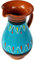 Terracotta blau, 2 Quart Krug – handbemalt aus Spanien