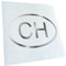 Kiwistar - Autoaufkleber - Chrom - 15x10cm Schweiz CH - Heckscheibe Auto Aufkleber wetterfest für Kfz LKW Mofa Truck - Sticker außen selbstklebend Tuning Zubehör für Fenster Fahrzeug Scheibe