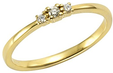 Orolino Damen Ring 585/- Gold Glänzend Brillant gelb 0,08ct. 067370100-1