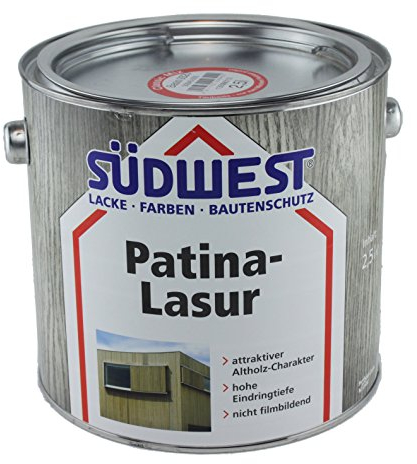 Südwest Patina-Lasur Holzlasur Gold 2,5 Liter