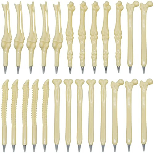 Maydahui Kugelschreiber Knochen Design mit schwarzer Tinte für Künstler, Arzt, Krankenschwester, Schule, Büro, Party, 25 Stück
