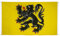 Digni Drapeau de Balcon (avec 4 Oeillets) Belgique Flandre - 90 x 150 cm Sticker Gratuit