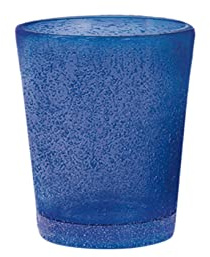 H&H Giada Set 6Bicchierini Liquore, 5 cl, Vetro, Blu