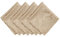Elrene Damast-Servietten, 4 Stück 17 x 17 Taupe