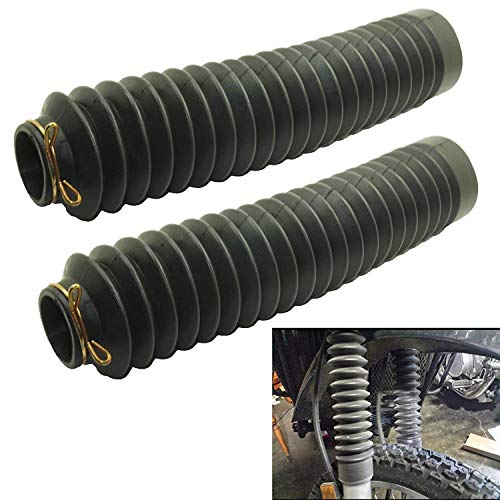 Set universale per forcella da moto, lunghezza 27,9 cm, copertura in gomma per forcella moto, ghette di ricambio per Harley Yamaha, Norton Honda, adatta a tutte le bici dei primi modelli