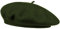 Van Der Rich ® - Baskenmütze (100% Wolle) Französisch Einfarbig - Damen (Dunkelkhaki, One Size)