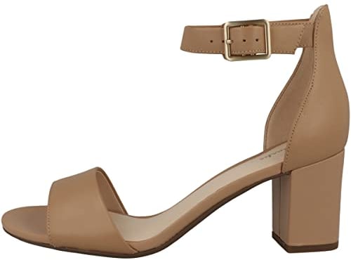 Clarks Women's 261719724 Pump, Camel Leather, 6 UK
