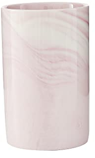 wongwongcat Zahnbürstenhalter aus Keramik 300ml, Marmor Muster Zahnputzbecher, Trinkbecher (Rosa)