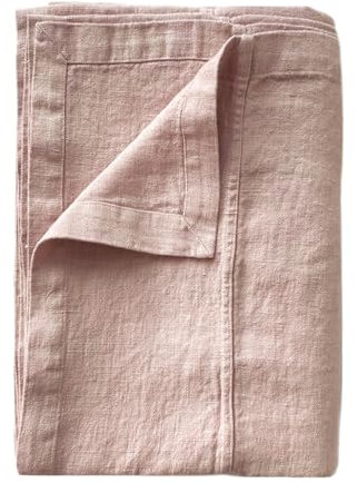JOWOLLINA Bettüberwurf Tagesdecke Rasa aus 100% Leinen Stonewashed (Nude, 170x250 cm)