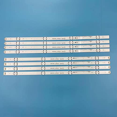 BAVALU Bande de rétroéclairage LED 8 pièces for téléviseur LG 49 pouces-UHD_A-type 15.5Y 49UH610V 49UH620V 49UH603V 49UH610A EAY63192605 49UH61_UHD_A 49UH61_UHD_b