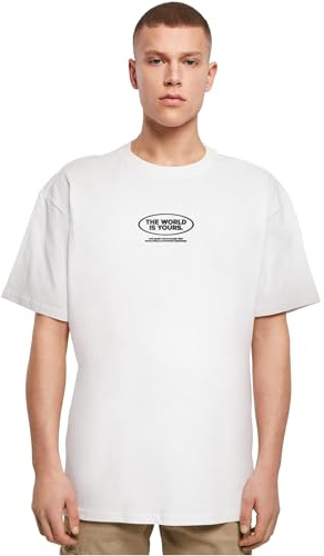 Mister Tee Men's T-Shirt, White, XXL Plus Tall
