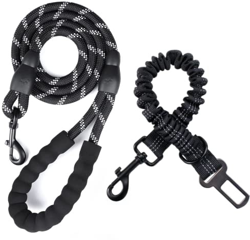 Harnais pour Chien, Laisse rétractable antidéflagrante, Laisse fabriquée à partir de la Corde d'escalade la Plus Solide et Crochet pivotant antirouille à 360 degrés très résistant.…