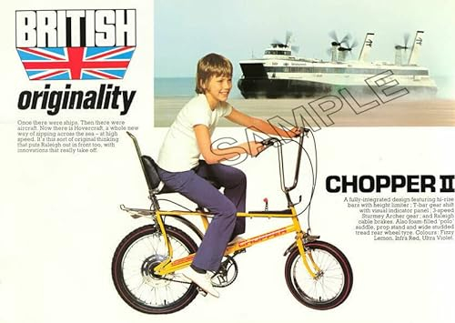 Vintage Cycling Poster British Originality Chopper Print Wall Art Picture A4
