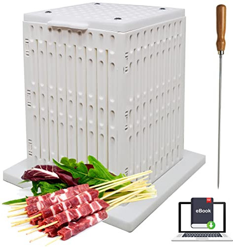 Antech Würfel ArroSTICINI 64 Pcs. Professionell für die beste und einfache Herstellung von Braten, Spieße Fleisch, Fisch, Obst, Kebab, Grill SOUVLAKY