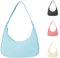 Heveer Umhängetasche Damen Handtasche Nylon Achsel Tasche Y2k Shoulder Bag Kleine Taschen Schultertaschen Unterarmtasche für Frauen Blau