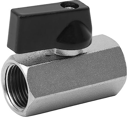 Pssopp Gas-Kugelhahn, Kupferkern, Mini-Hebel, Gas-Kugelhahn, Hebelgriff, Kugelhahn-Armatur für Gas, Wasser, Öl, Drop Ship (3/8)