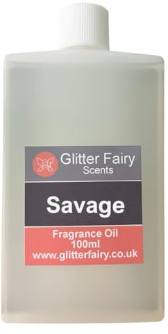 Savage Fragrance Oil, 100ml Bottle - Perfect for Wax Melts, Home Diffuser, Oil Burner, Soap Making, Candles, Bath Bombs, Pot Pourri Refresher Oil, Perfume Scents, UK Manufactured