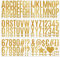 12 Blatt 6,3 cm Buchstaben-Aufkleber, goldfarben, Vinyl, Buchstaben, Zahlen-Set, selbstklebend, für Briefkasten, Klassenzimmer, Zuhause, Tür, Fenster, Dekoration