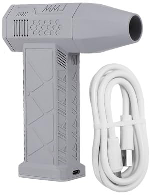 Mulcort Turbo Jet Fan Turbo Violento Handstrahlventilator, bürstenloser Motorventilator, 130.000 U/min, Hochleistungs-Staubgebläse, 200 W