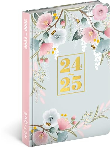 NOTIQUE Terminplaner 2024 2025 Kalender Wochenplaner Buchkalender Taschenkalender Planer Terminkalender Wochenkalender Juli 2024 - Dezember 2025 11x17cm (Spring)