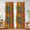 Weesire Boho-Verdunkelungsvorhänge für Schlafzimmer und Wohnzimmer, 2 Paneele, 100 % Verdunkelung, buntes Bohemian-Hippie-Muster, mehrfarbig, flippig, abstrakt, klassisch, modern, rustikal, 132 x 213