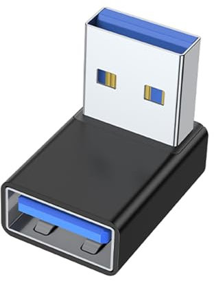 Adattatore di estensione USB 3.0 maschio a femmina ad angolo retto di 90 gradi per il convertitore di estensione USB del PC portatile