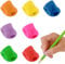 Mabor 7Pcs Pencil Soft Grips for Children Handwriting Tripod Grips for Children Kids Ergonomic Posture Correction Writing Aids Tool for Preschooler Toddler Kindergarten
